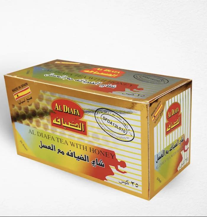 شاي الضيافة الرشاقة مع عسل ظروف مغلفة 25 كيس