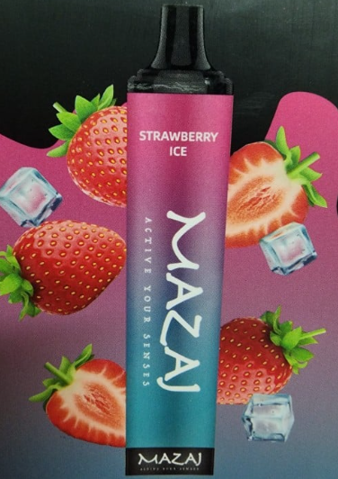 سحبة مزاج 5000 موشة ديموند فراولة ايس mazaj Diamond 5000 puffs Strawberry ICE