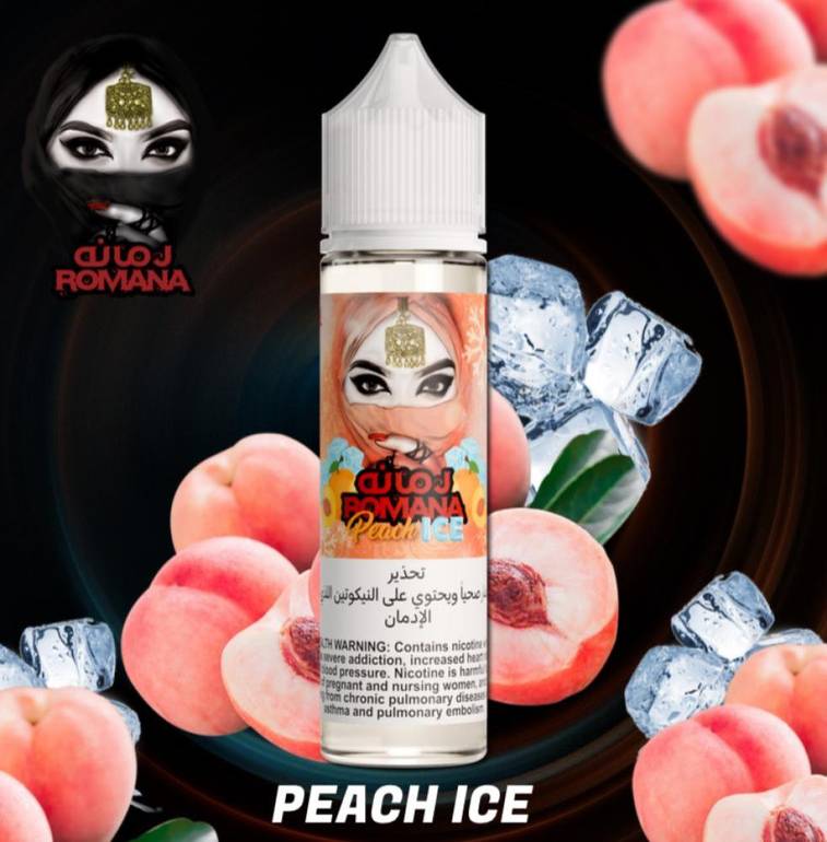 نكهة فيب رمانه خوخ بارد 3 نيكوتين - ROMANA PEACH ICE