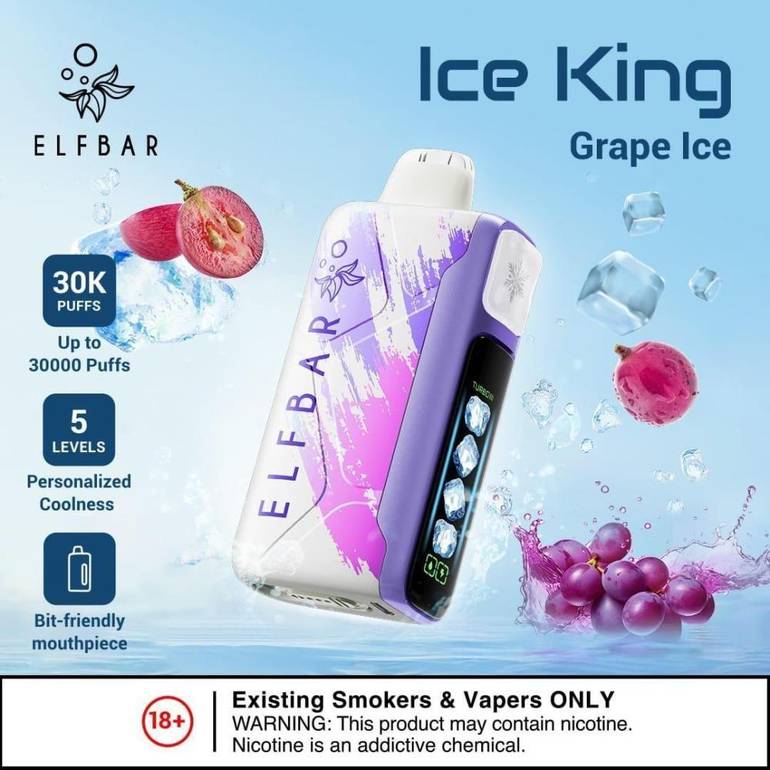 الف بار ايس كينق 30000 سحبة - ELFBAR ICE KING 30K