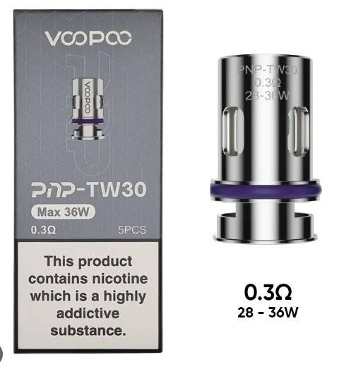 كويلات فوبو دراق 4 مقاومة 0.3 Voopoo PnP-TW30 0.3 Ohm بالحبه