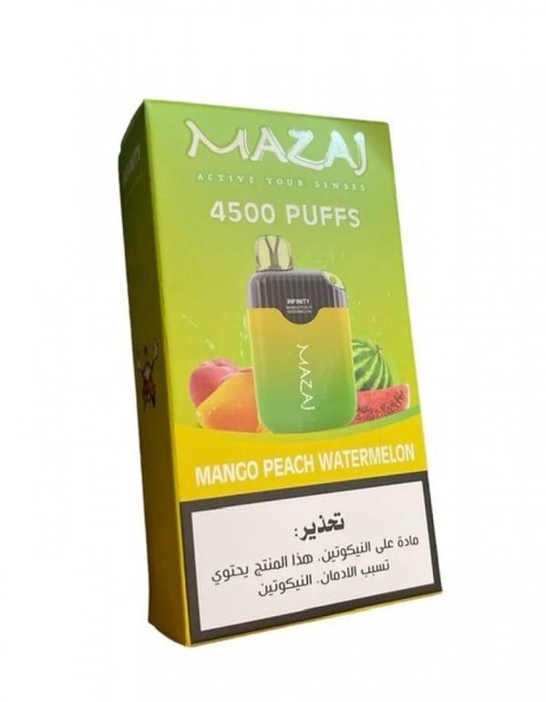 سحبة مزاج انفينيتي 4500 موشة بطيخ خوخMazaj Infinity 4500