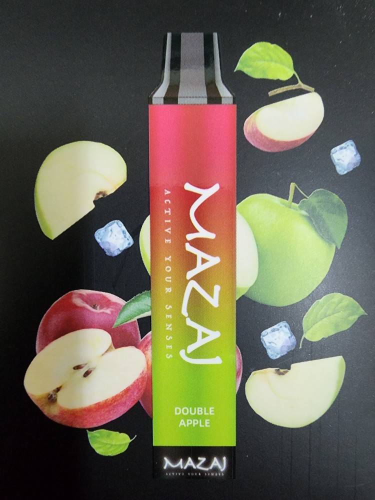 مزاج 4000 سحبة تفاحتين mazaj 4000 puffs Double Apple