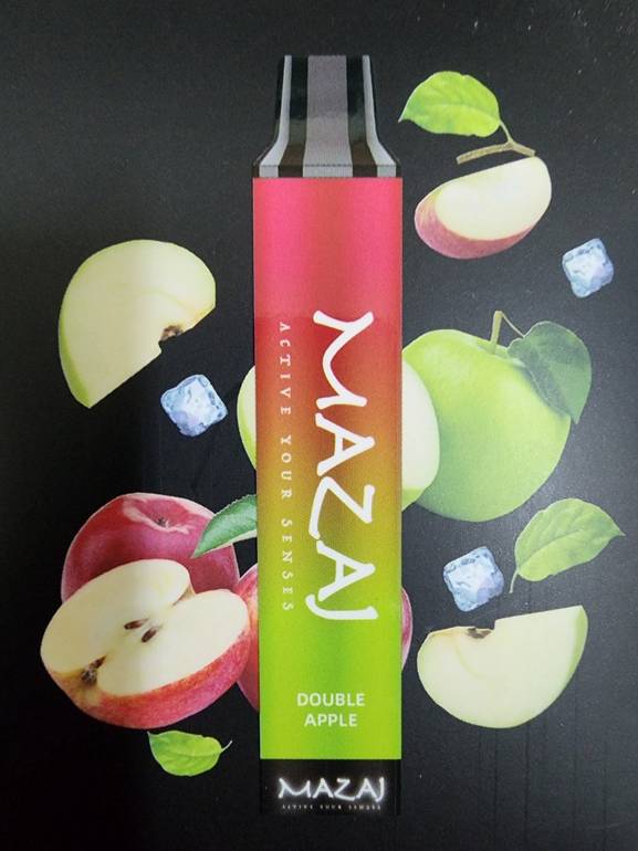 مزاج 4000 سحبة تفاحتين mazaj 4000 puffs Double Apple