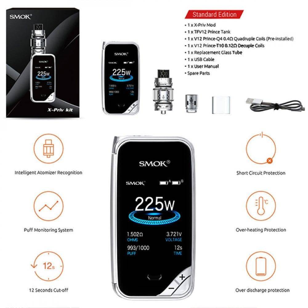 شبشة سموك برايف اكس X-Priv Kit