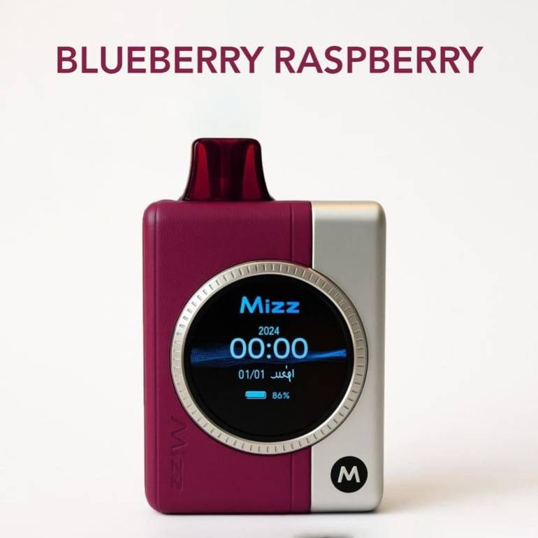 بودات مز ام ون 18000 موشة توت ازرق توت احمر MIZZ M1 POD 18000 PUFFS BLUEBERRY RASPBERRY