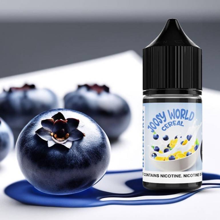 نكهة سولت كورن فلكس بلو بيري JOOSY WORLD CEREAL BLUEBERRY 30ml
