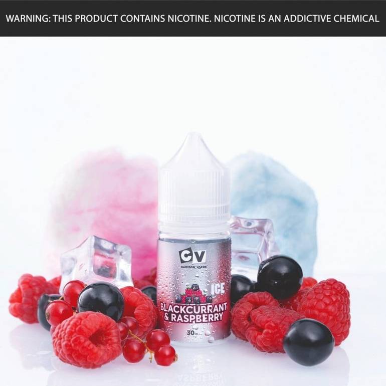 نكهة سولت سي في كشمش اسود وتوت ايس CV BLACKCURRANT &RASPBERRY ICE
