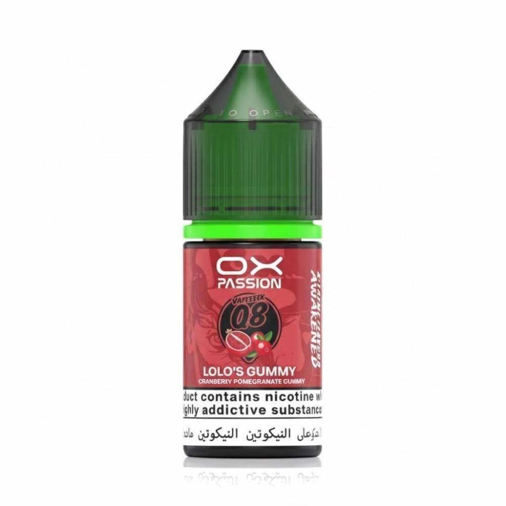 نكهة علكة رمان توت بري سولت نيكوتين من اوكس باشن OX PASSION