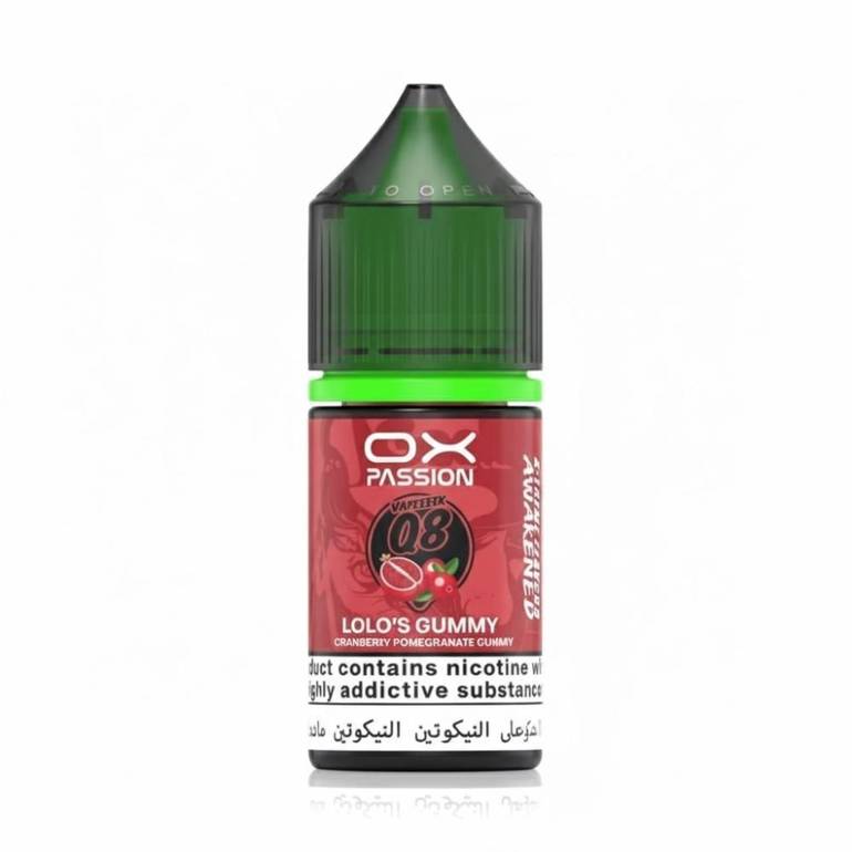 نكهة علكة رمان توت بري سولت نيكوتين من اوكس باشن OX PASSION