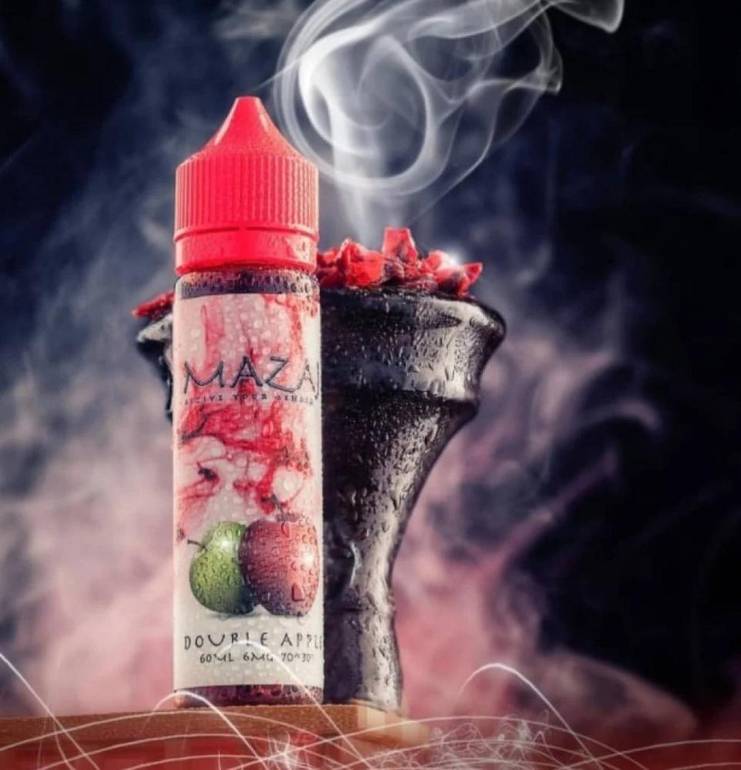 نكهة فيب مزاج معسل تفاحتين رهيبة MAZAJ Double Apple