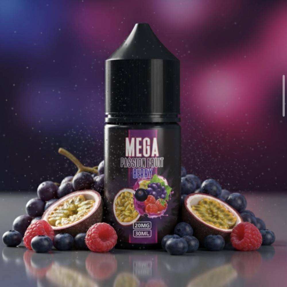 نكهة ميقا باشون فروت بيري Mega Passion Fruit Berry Salt
