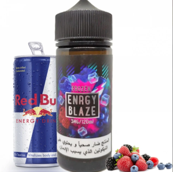 نكهة فيب شراب الطاقة ميكس توت ايس فروزين 120 مل SAMS VAPE ENERGY BLAZE Frozen