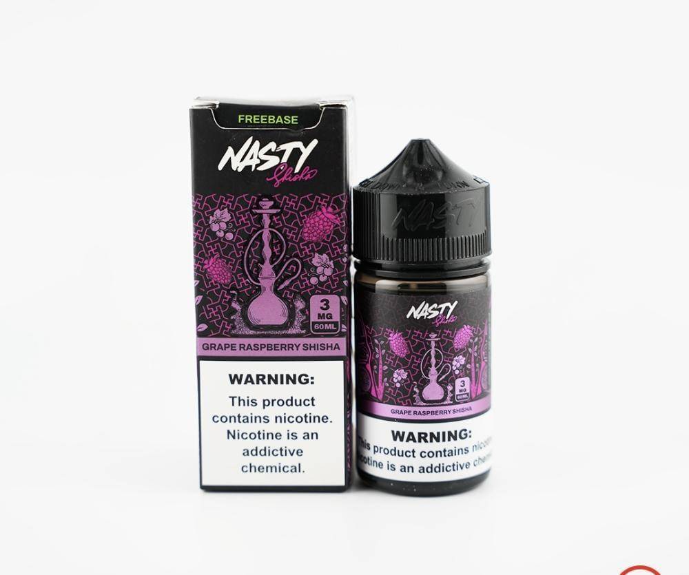 نكهة ناستي شيشة عنب توت NASTY SHISHA GRAPE RASPBERRY