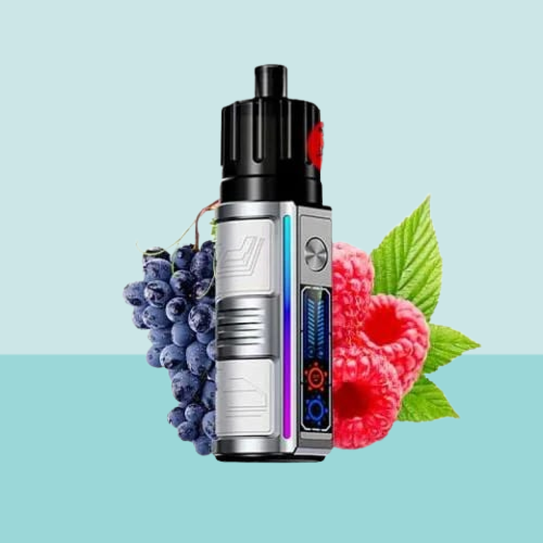 سحبة فيسكو الملك 25000 موشة نكهة عنب رازبيري FISCO KING 25000 PUFFS GRAPE RASPBERRY
