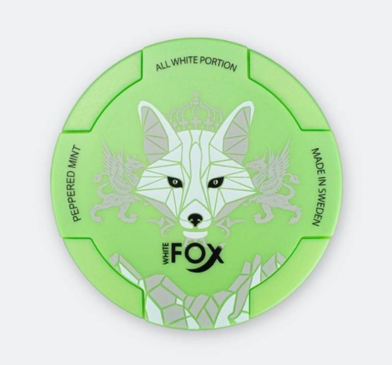 وايت فوكس اظرف نيكوتين نعناع فلفل White Fox Nicotine Pouches Peppered Mint