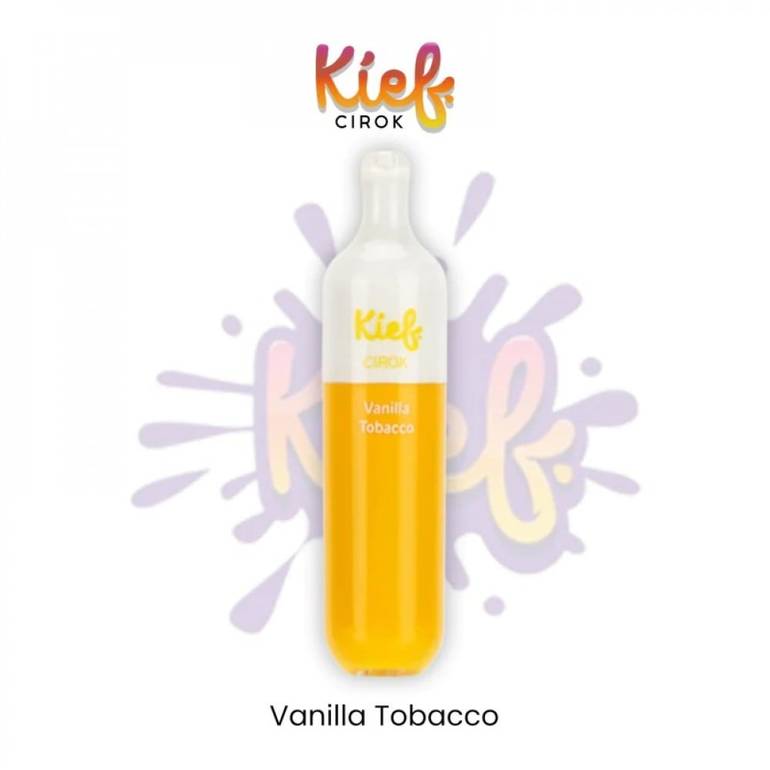 سحبة جاهزة كيف بنكهة فانيلا توباكو 3000 موشة KIEF Cirok Vanilla Tobacco Disposable 3000 Puff