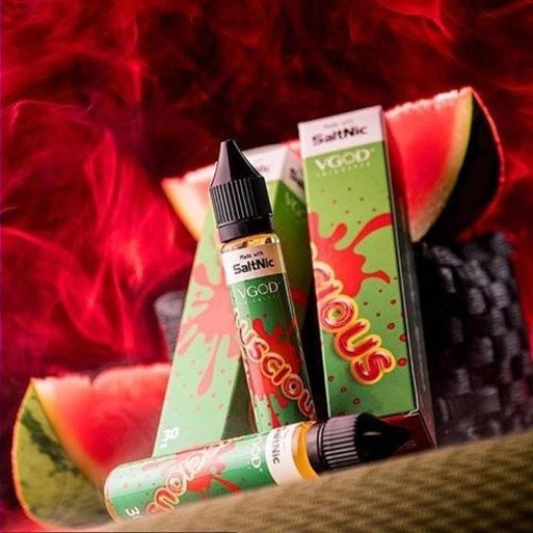 نكهة سولت البطيخ الاحمر فيجود vgod luscious saltnic