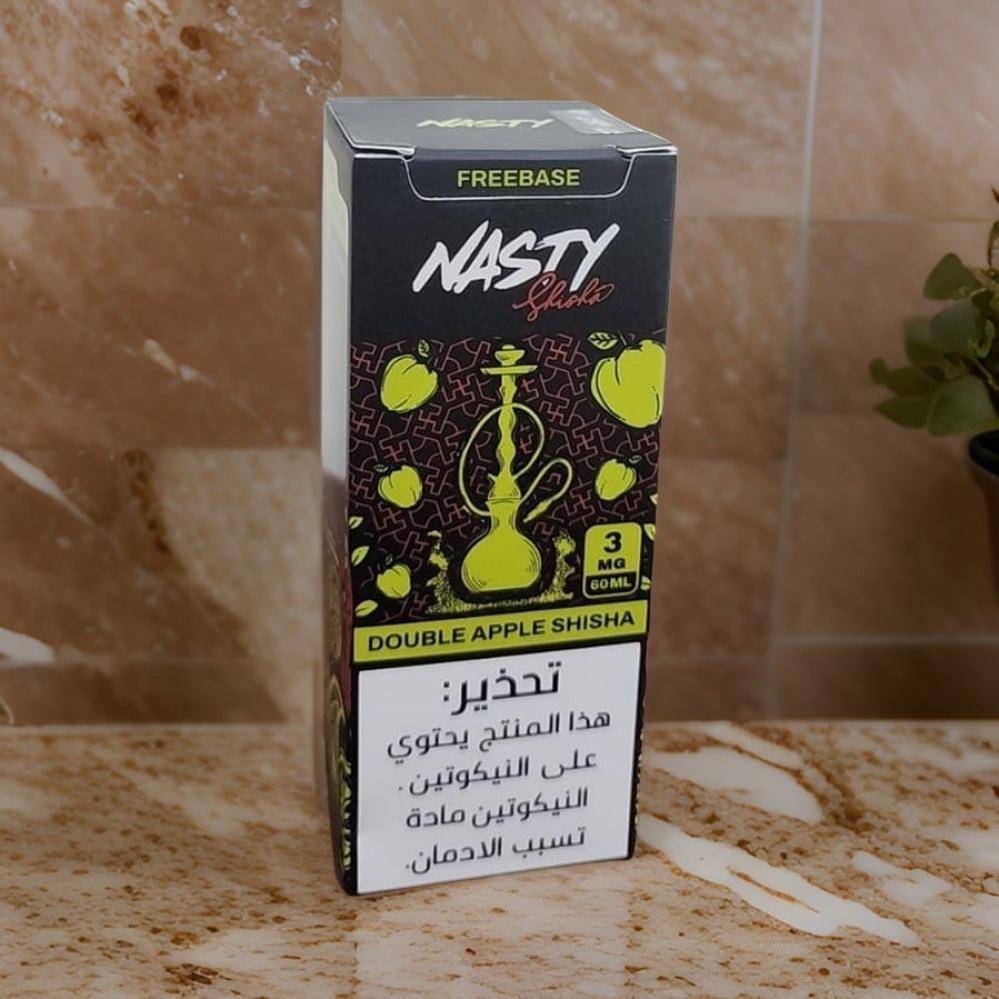 نكهة فيب ناستي شيشة تفاحتين NASTY SHISHA DOUBLE APPLE 60ML