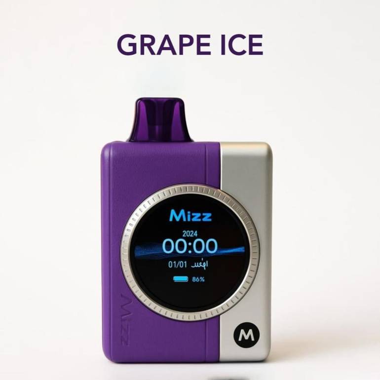 بودات مز ام ون 18000 موشة عنب مثلج MIZZ M1 POD 18000 PUFFS GRAPE ICE