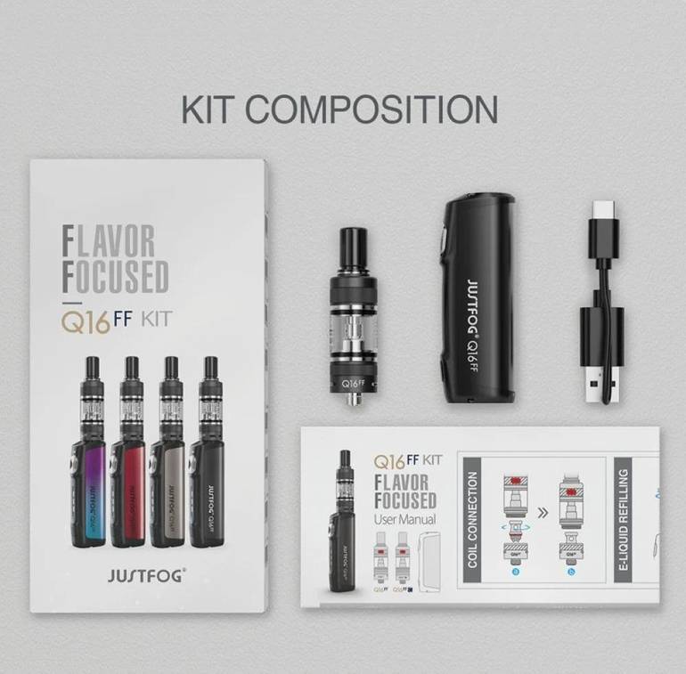 سحبة جست فوج كيو 16 اف اف JUSTFOG Q16FF Kit Flavor Focused