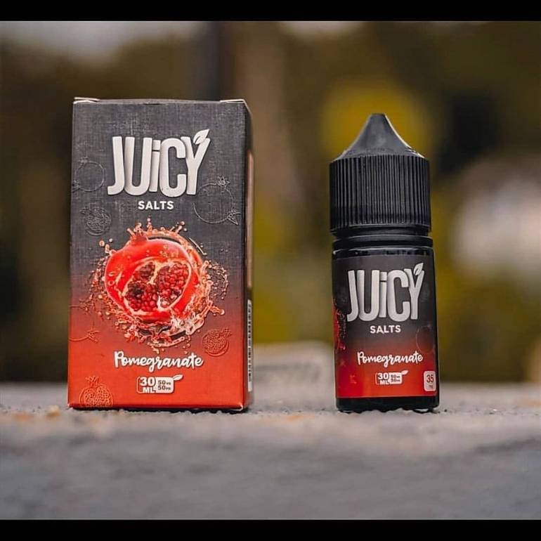 نكهة سولت جوسي رمان الشهيرة juicy salts pomegranate