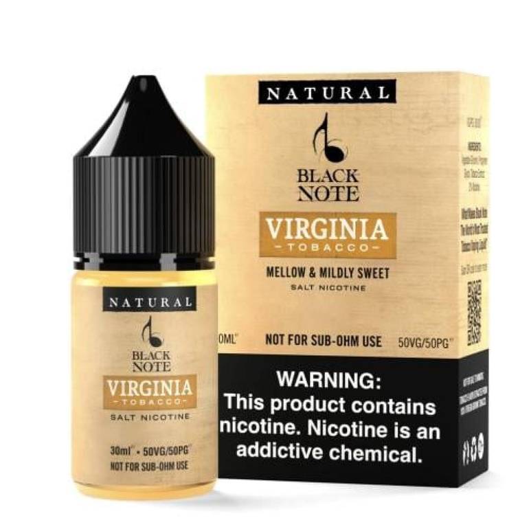 نكهة توباكو فيرجينيا سولت نيكوتين من بلاك نوت Black Note Virginia Tobacco