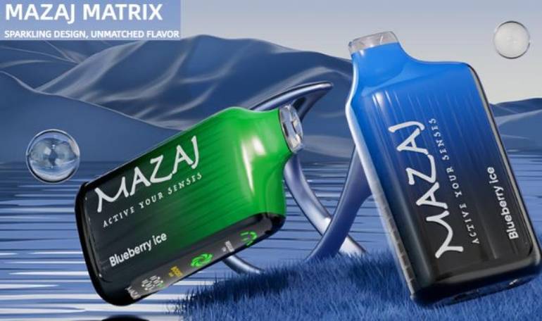 MAZAJ MATRIX سحبة سيجارة مزاج ماتريكس 17000 شفطة  عدة نكهات استخدام مره واحده
