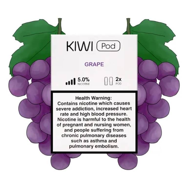 بود كيوي نكهة عنب 50MG KIWI Prefilled Pod – GRAPE 50MG
