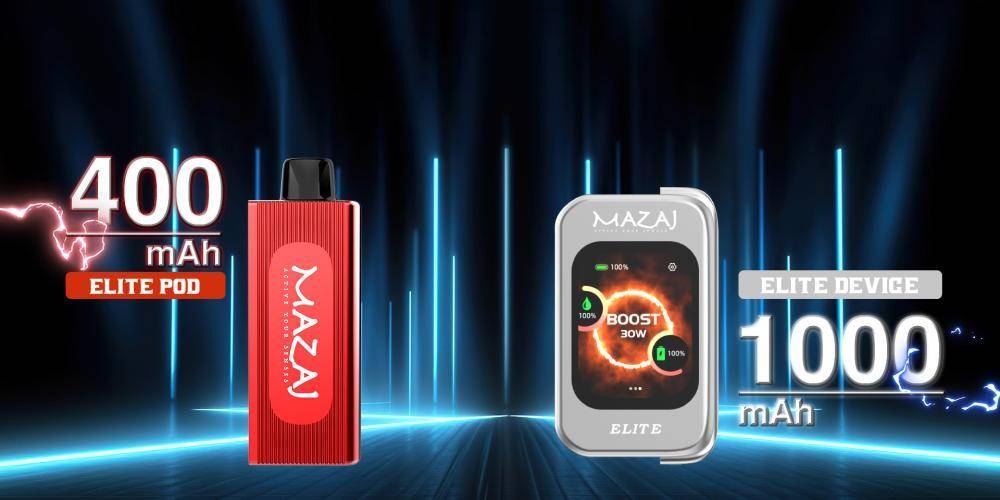 بودات مزاج ايليت 20 الف سحبه - mazaj elite pod 20K مع بطارية