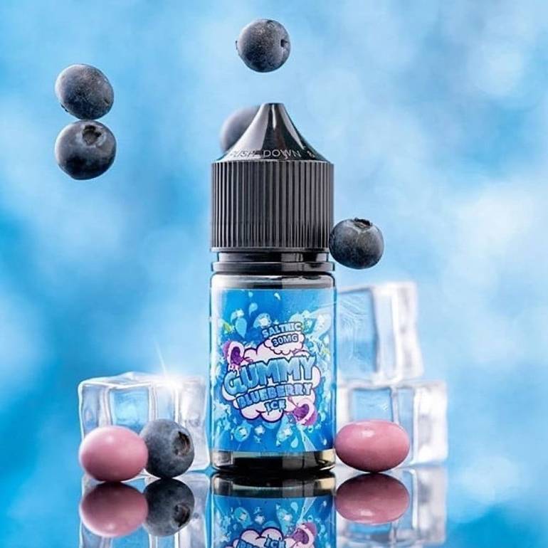 نكهة سولت قمي بلو بيري ايس GUMMY BLUEBERRY ICE Salt Nic