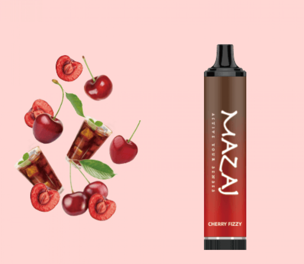 سحبة مزاج 5000 موشة ديموند كرز كولا mazaj Diamond 5000 puffs Cherry Fizzy
