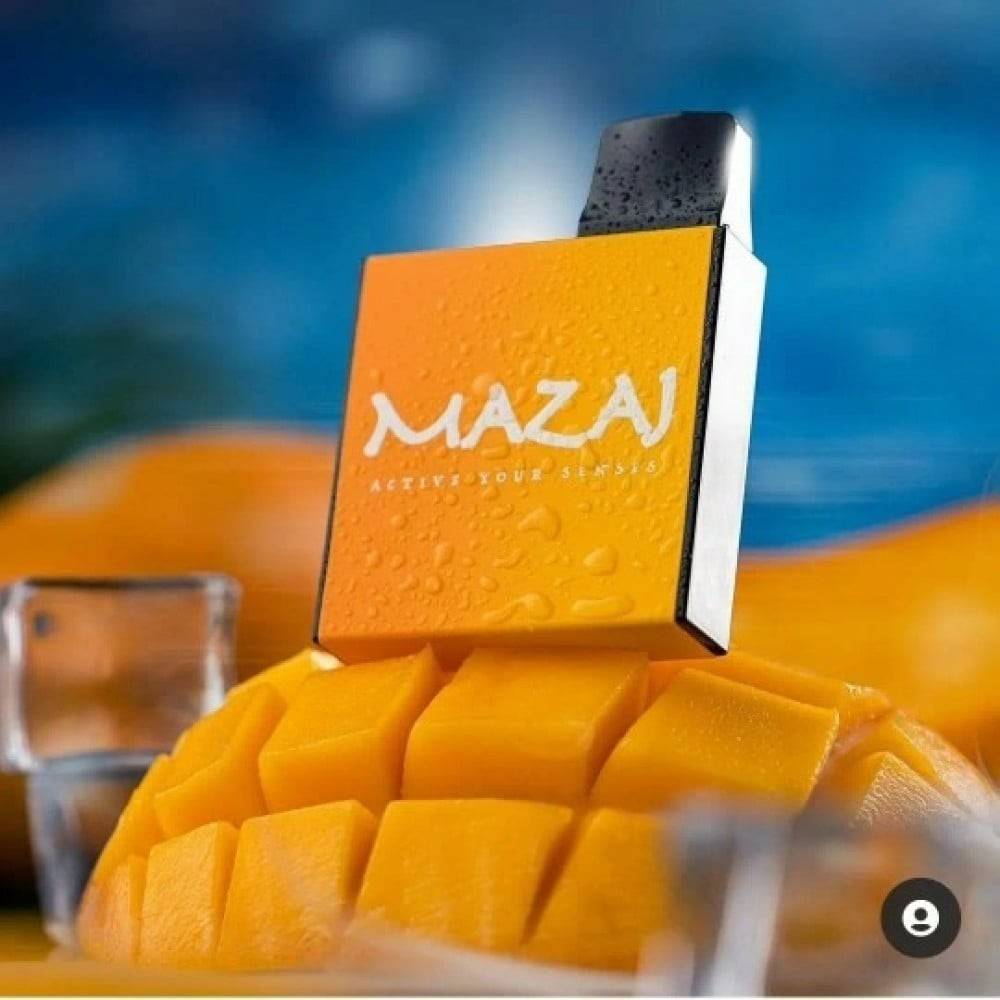 جديد سحبة مزاج ميني مانجو 900 موشة MAZAJ DISPOSABLE MINI MANGO ice 900 PUFFS