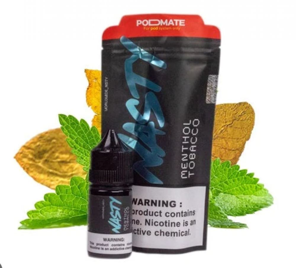 نكهة ناستي بود ميت توباكو نعناع بارد Nasty PodMate Nic Salt - menthol