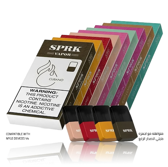 بودات سبارك المتوافقة مع جهاز مايلي الاصدار الرابع عدة نكهات MYLE SPRK vapor V4