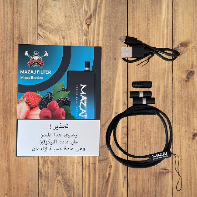 سحبة مزاج 6500 موشة توت مشكل Mazaj Filter 6500 Puff Mixed Berries