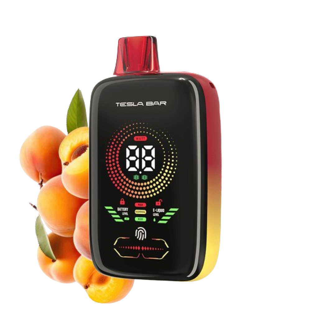 سحبة تسلا بار اكس تي 25000 موشة عدة نكهات TESLA BAR XT 25000 PUFFS PEACH ICE