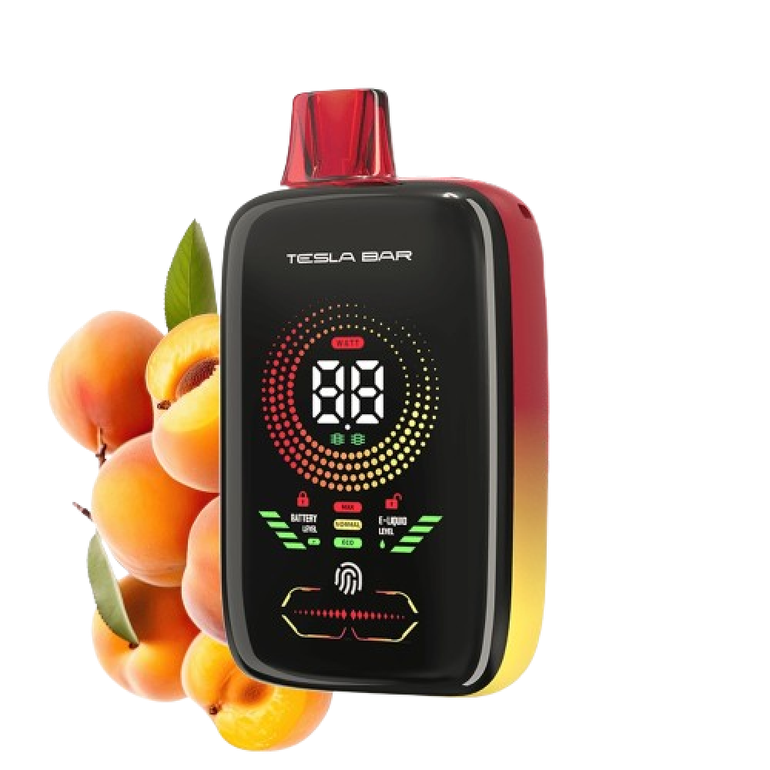 سحبة تسلا بار اكس تي 25000 موشة عدة نكهات TESLA BAR XT 25000 PUFFS PEACH ICE