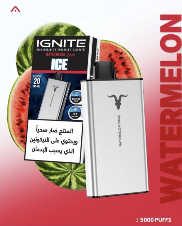 جهاز سحبة اقنايت ٤٠٠٠٠ سحبة IGNITE ICE 40000 PUFFS