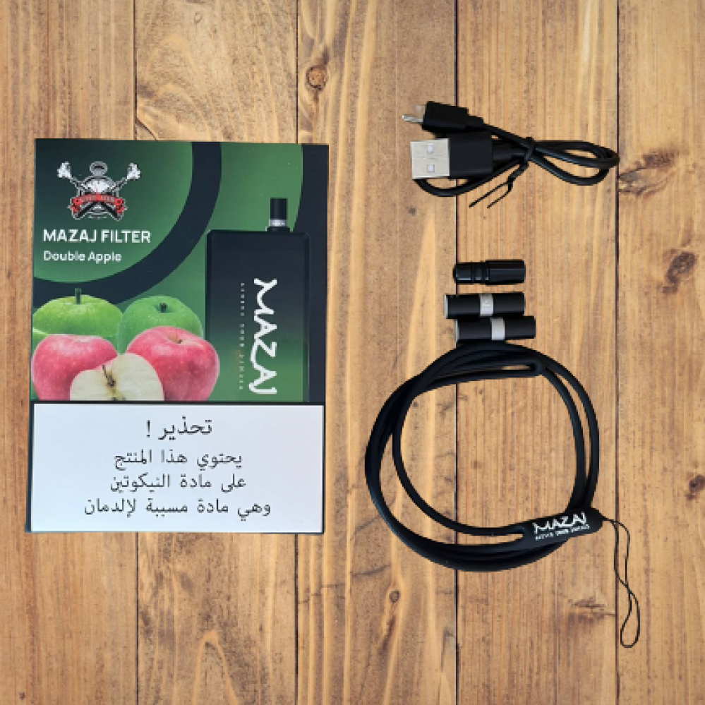 سحبة مزاج فلتر 6500 موشة تفاحتين Mazaj Filter 6500 Puff Double Apple