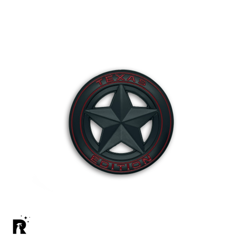 شعار Texas Edition اسود/احمر