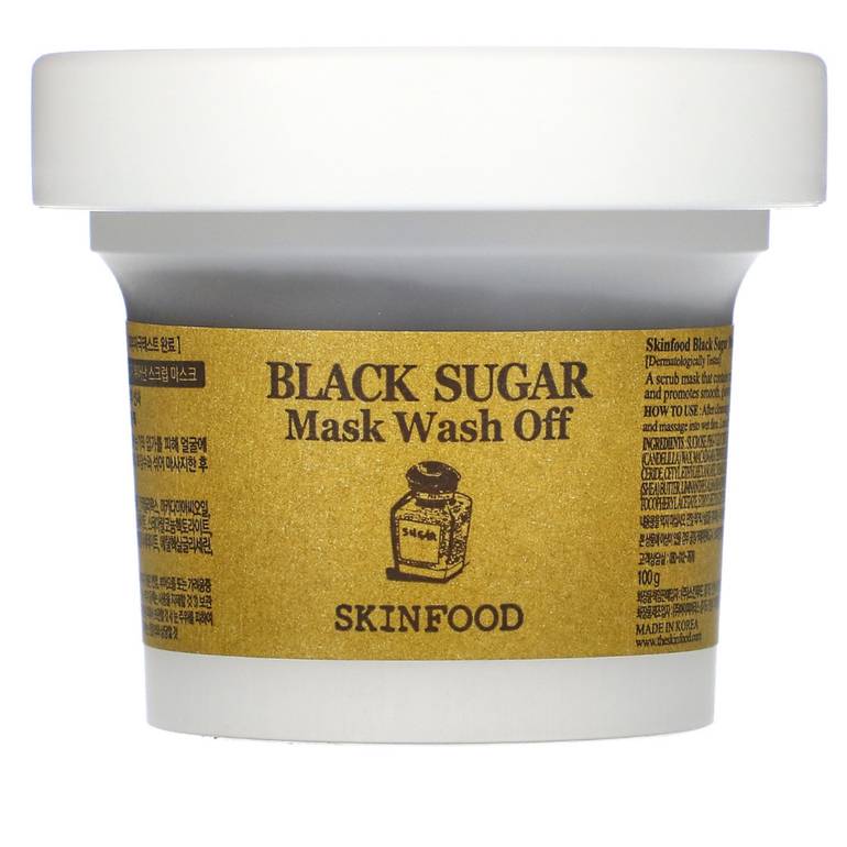  قناع تجميلي سكن فود قابل للغسل من السكر الأسود ( SkinFood) - 100 جم