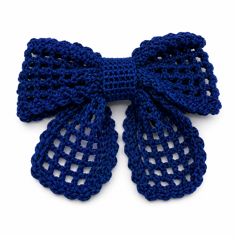 فيونكة للشعر حجم وسط - ازرق