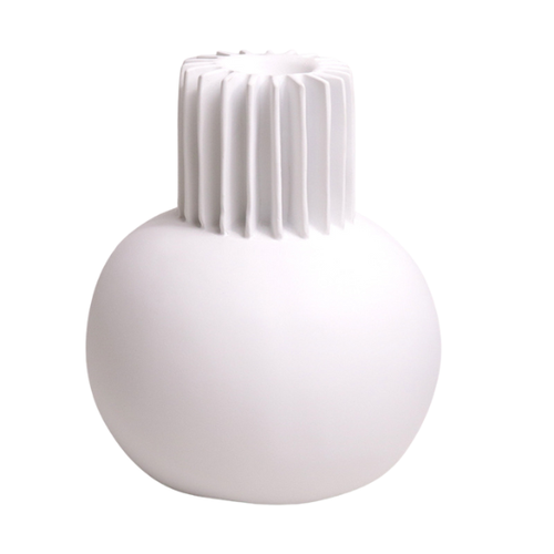 White Resin Vase - Large