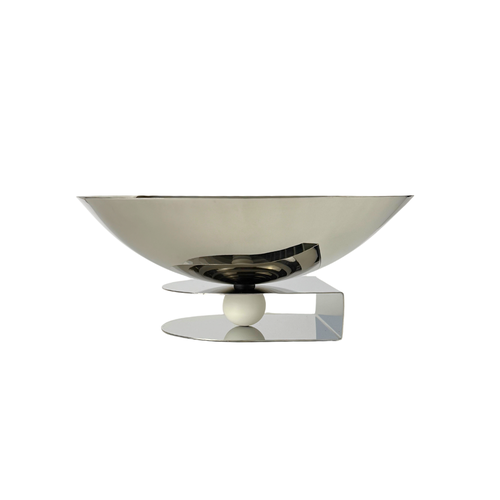 Half Round Candy Dish - White
