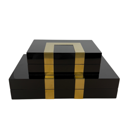 Black MDF and Metal Box - Set