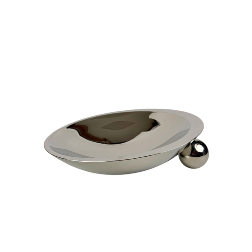 Semi-Round Metal Ball Compote