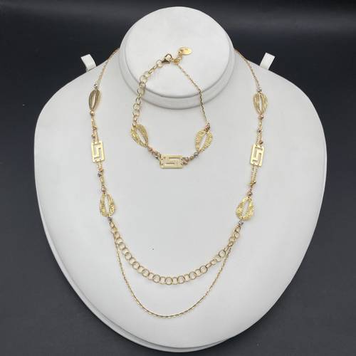 Necklace and Bracelet 18k Gold