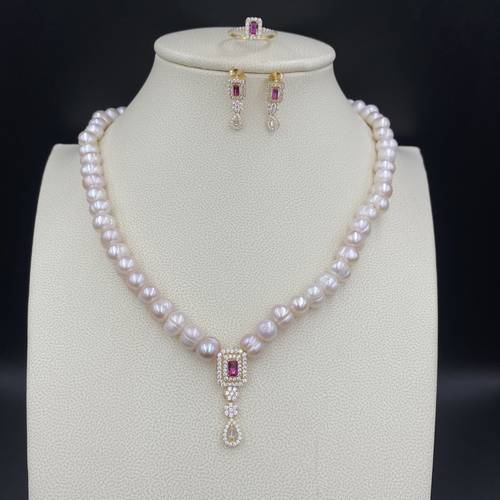 Set 18k Gold with Cultured Pearls