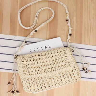 Fashionable beige women's bag
